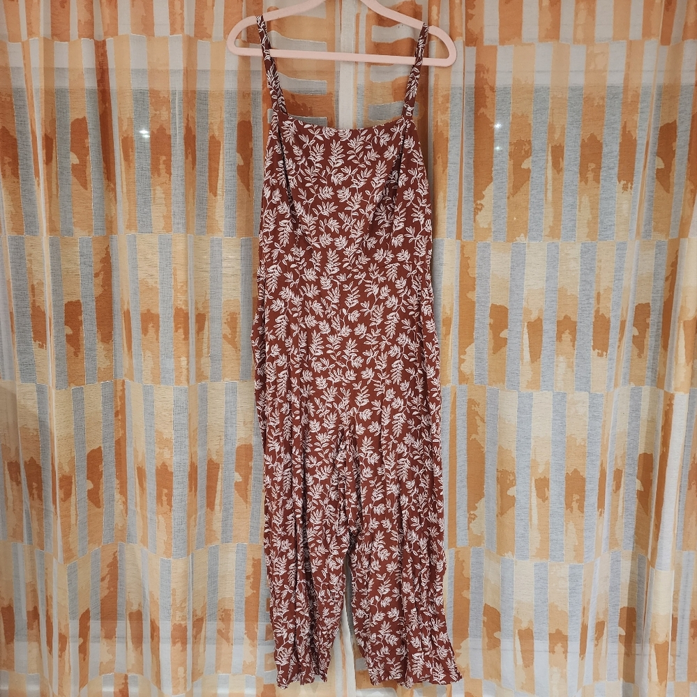 Old Navy Printed Square Cami Jumpsuit